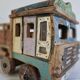 Indian tata truck handmade in polychrome wood