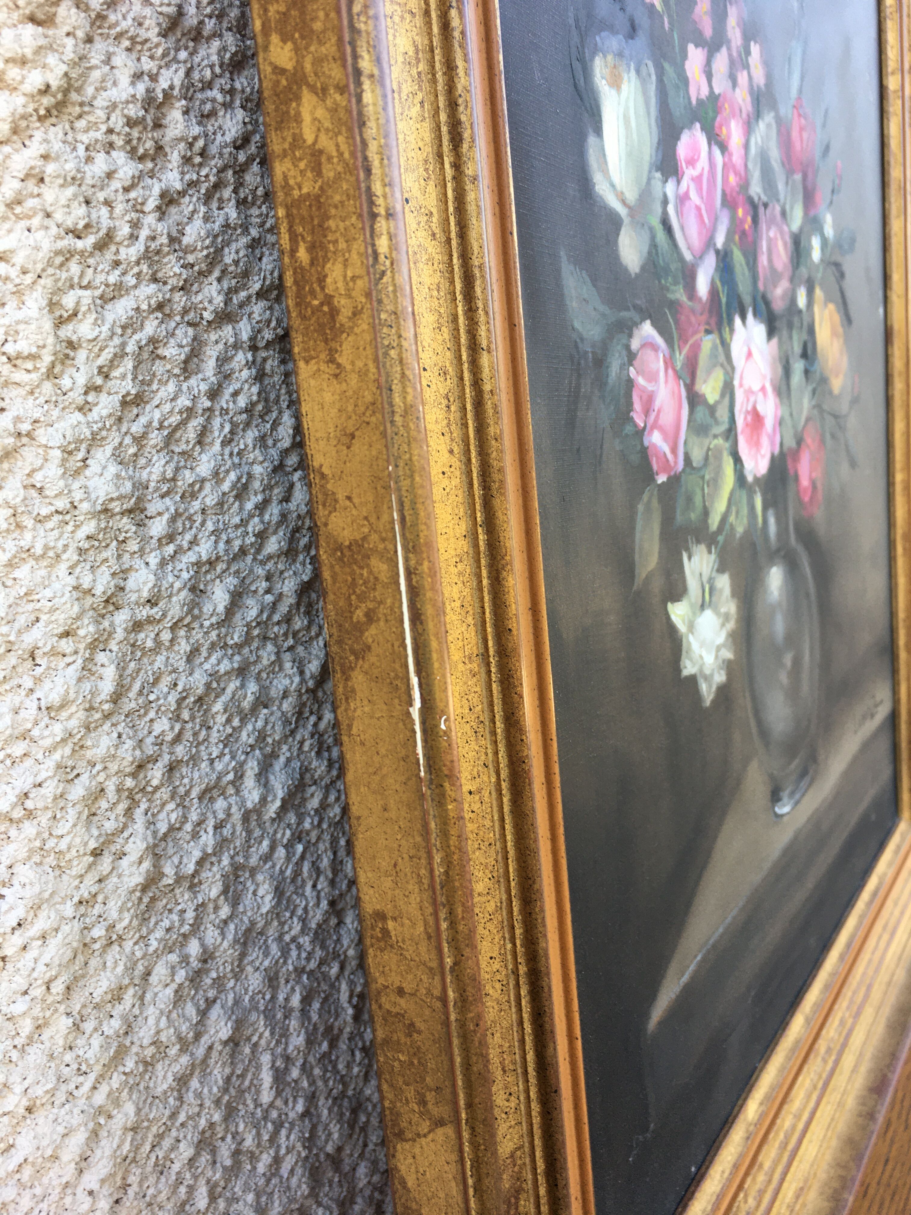 Painting on canvas bouquet of flowers