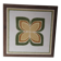 Vintage wooden and earthenware musical trivet (La vie en rose)