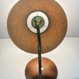 Brass and teak desk or table lamp by Temde, Switzerland 1960s