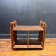 Vintage side table – Wooden structure and open shelf