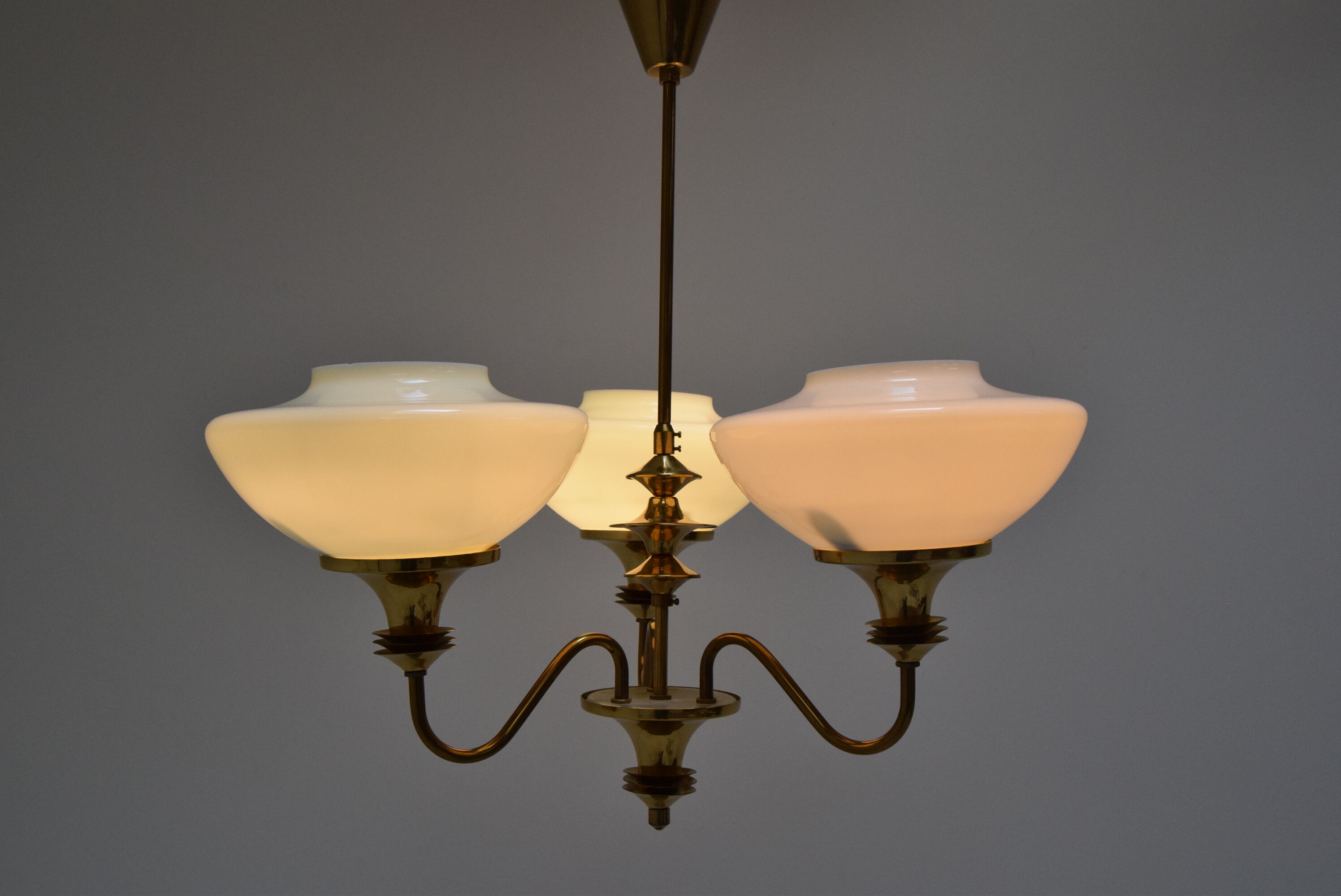 Mid-century chandelier, Czechoslovakia, 1970s