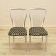 Ensemble de chaises en métal, dossier en forme d'éventail, danois, années 1980.