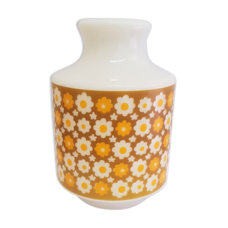 70's flower glass lampshade