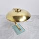 1930s art deco bauhaus brass desk lamp