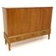 Scandinavian enfilade in walnut, Swedish modern, Sweden, 1940.