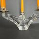 SCHNEIDER 3-branched crystal candlestick