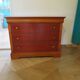 3-drawer chest of drawers with ogee - Louis Philippe style - 80s
