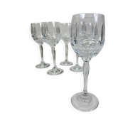6 verres à vin en cristal véritable taillé main – Vintage