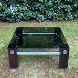 Table basse en verre fumé par Martin Visser pour Spectrum vers les années 1970