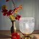 Vintage glass globe table lamp