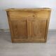 Striped pine office counter