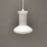 Double layered opal glass lamp, produced at Holmegaard Glassworks for Lyskaer Lighting, Denmark 70s