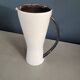 Vintage black and white diabolo pitcher