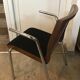 1970-80's vintage office chair chrome and thermomould