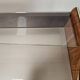 Burl wood dressing table with double glass shelf