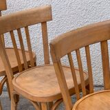 Suite of 4 chairs bistro Baumann 1967