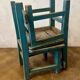 Old pair of small children's school chairs