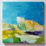 Original Mediterranean landscape canvas