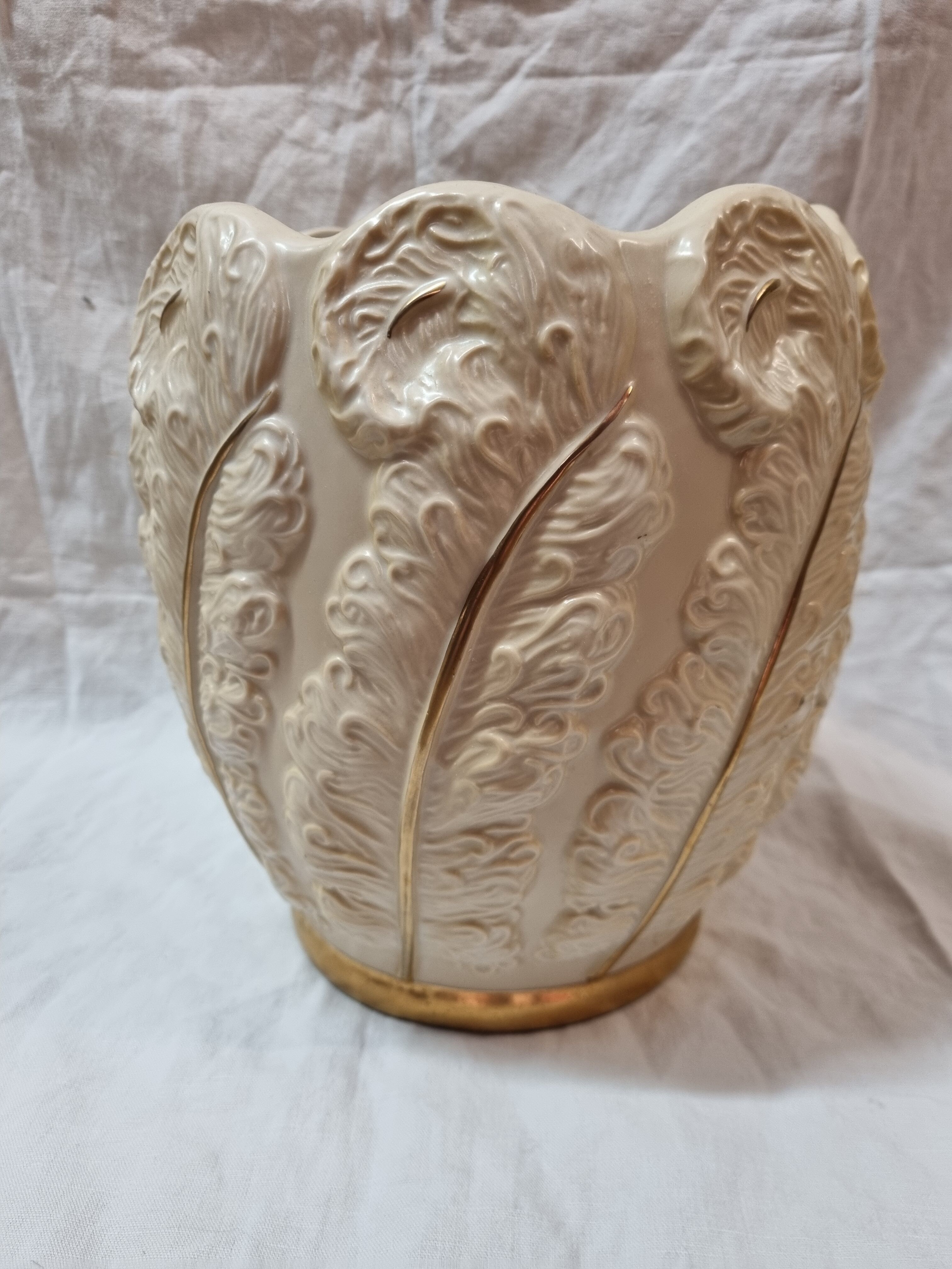 Ostrich feather vase Couleuvre A.Laurent, 1930