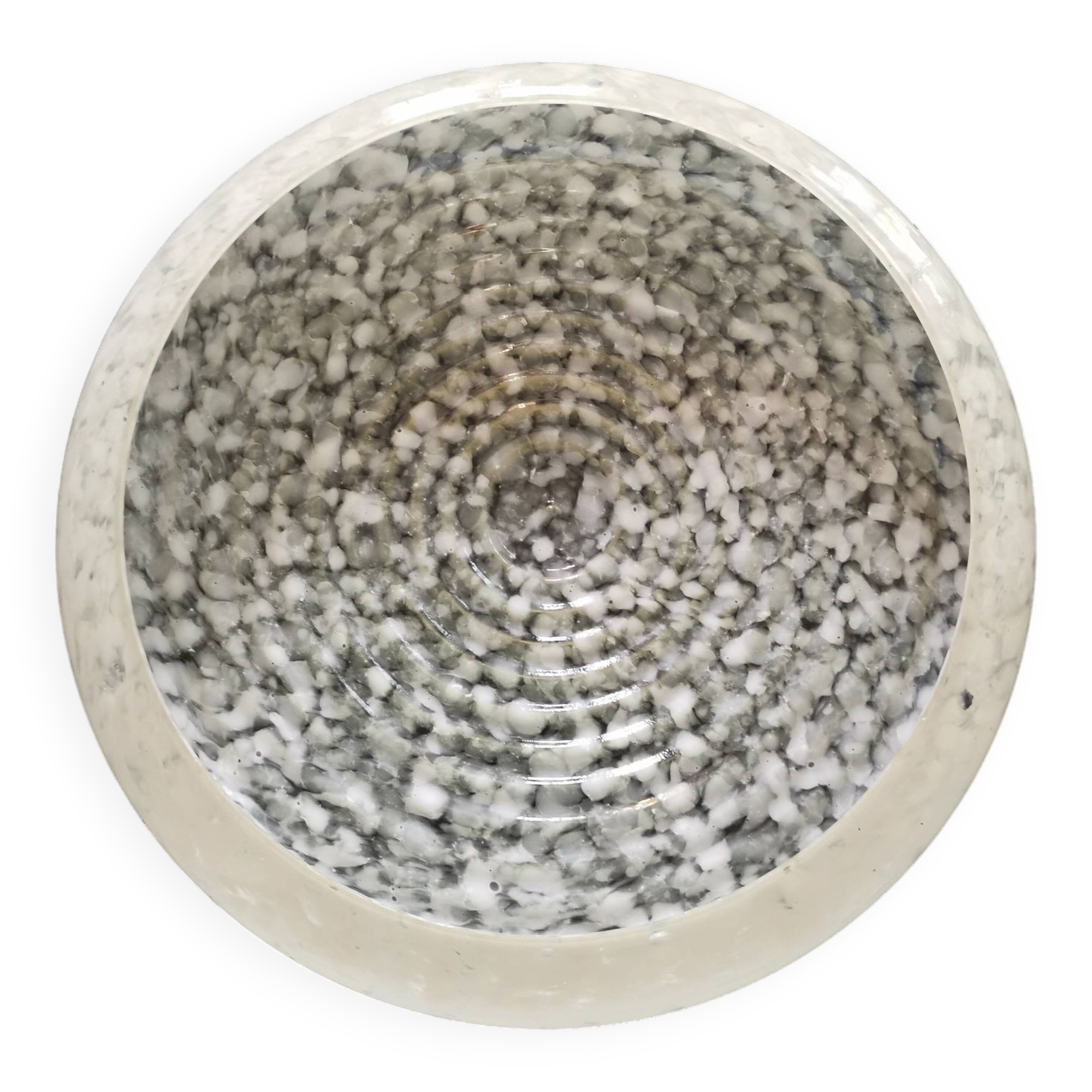globe verre de clichy blanx pour lustre art déco