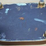 Antique wedding globe in oval glass 32 cm high