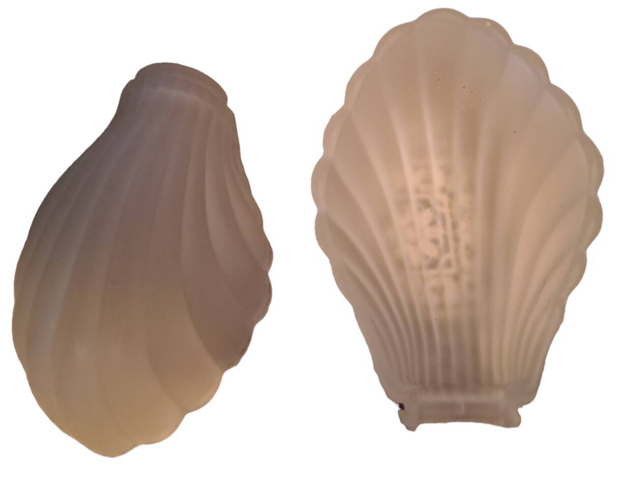 Pair of globe of art deco style wall lights in frosted glass france 1930