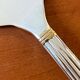 Christofle Aria gold ring serving fork