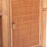 Vintage faux bamboo dressing table 'natural beauty' 1980s France