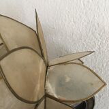 Lotus wall lamp in mother-of-pearl petals