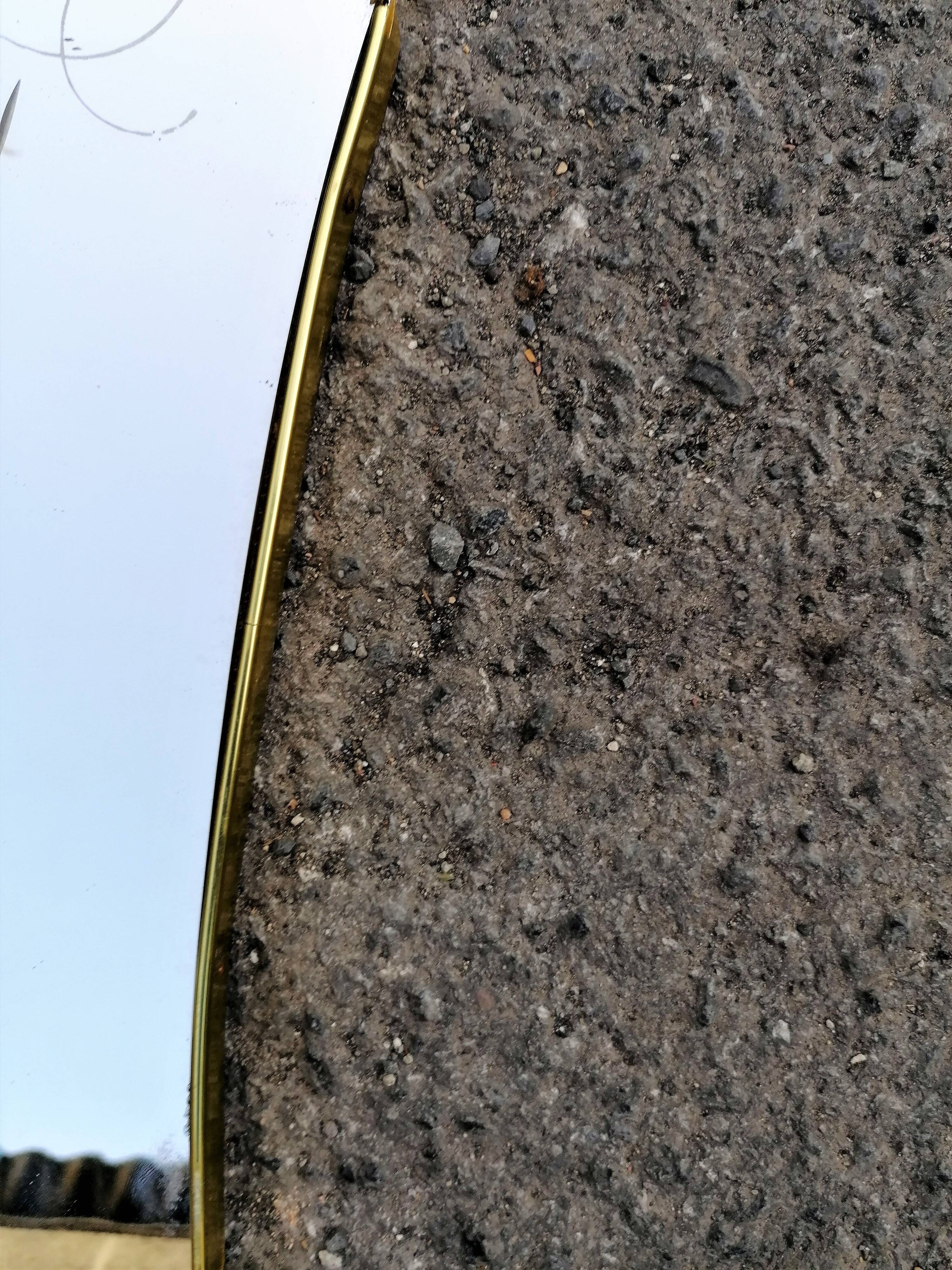 Vintage free-form asymmetrical mirror