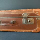 Old travel suitcase and legendary stickers, 1920