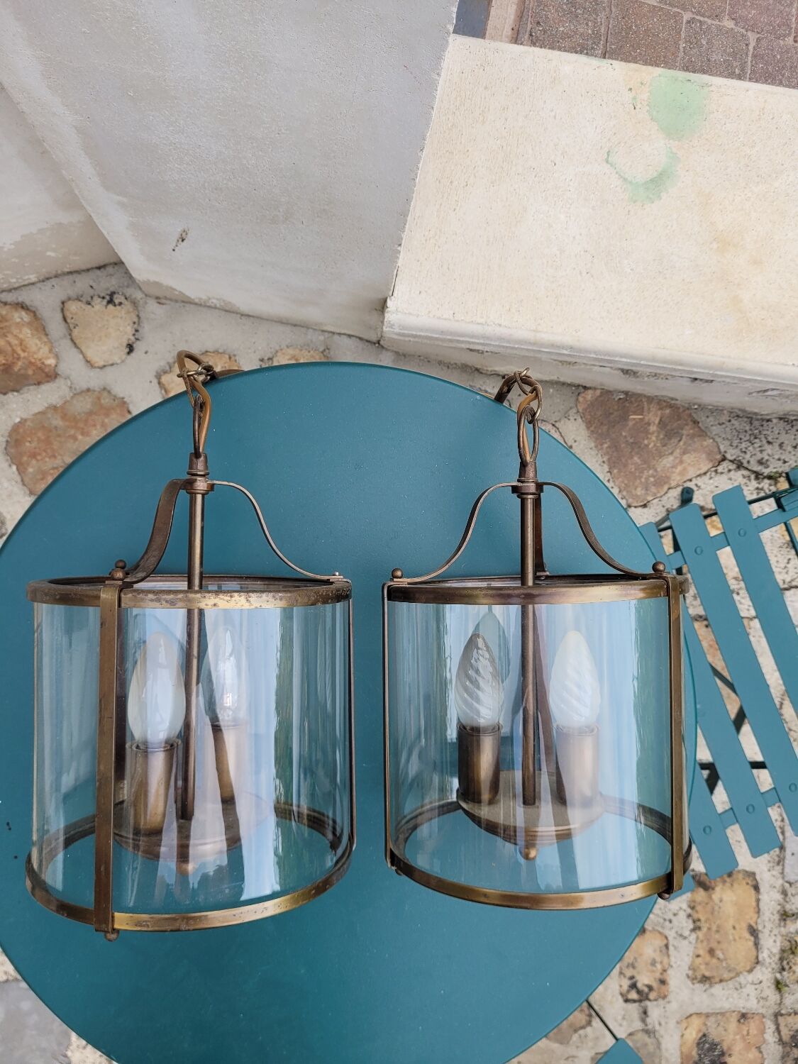 Pair of vestibule lanterns