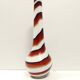 Large Red, Black and White Glass Vase attr. to Carlo Moretti