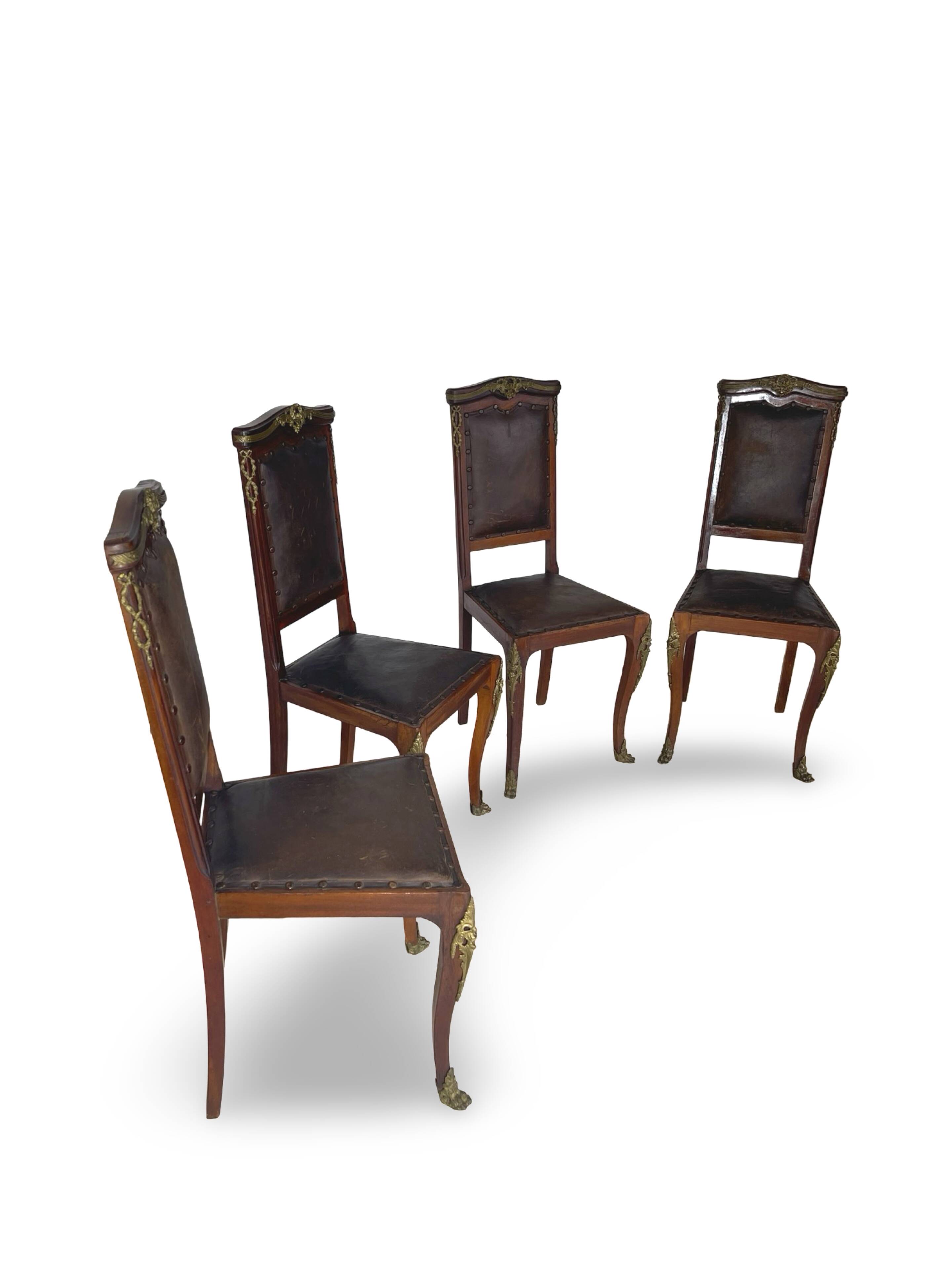 Italian art deco dining chairs 1920s