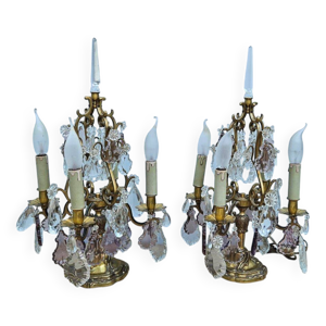 Paire De girandoles En - bronze