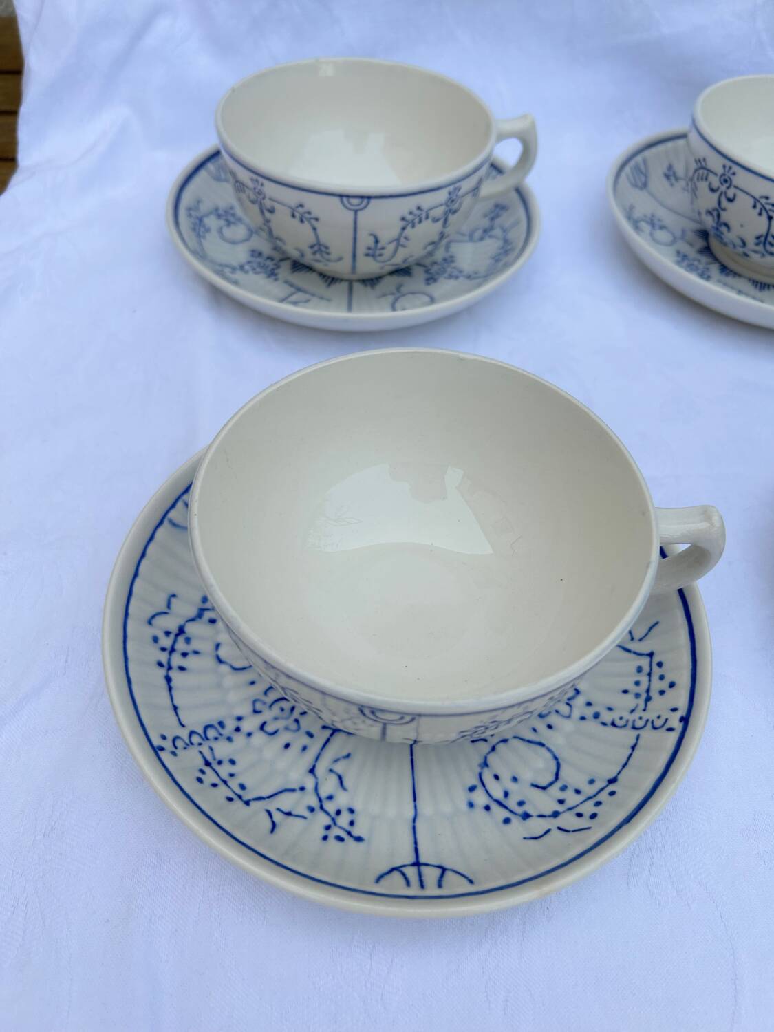 Set of 6 Copenhagen coffee cups Boch Frères