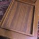 Teak metamorphic coffee tables and tray Johnannes Andesen for Trioh, 1960s