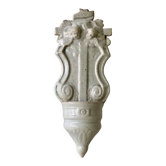Benitier en faience signe Gien