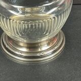 Vase in cut glass engraved solid silver mount Minerva Louis XVI