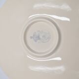 2 luncheon cups off-white earthenware Lunéville décor relief France