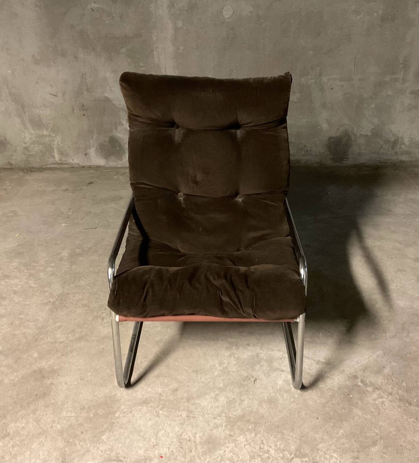 Vintage IKEA chrome armchair