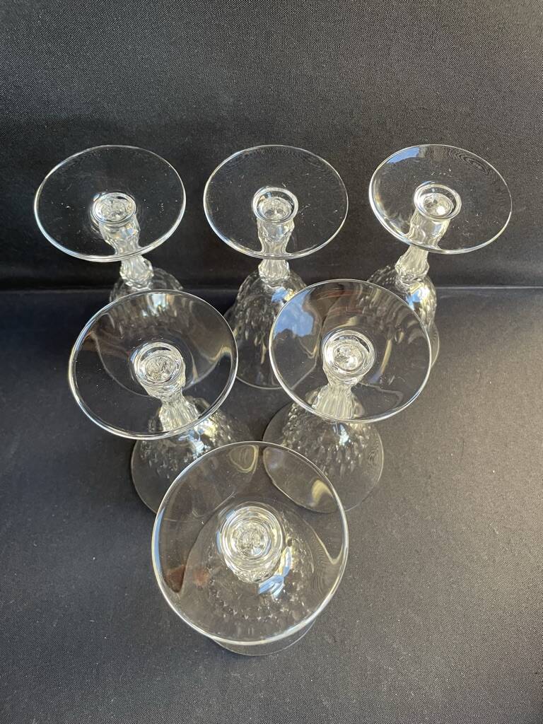 6 Saint Louis water glasses cut Lozère service stamped