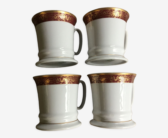 Lot de 4 tasses décorées misencen