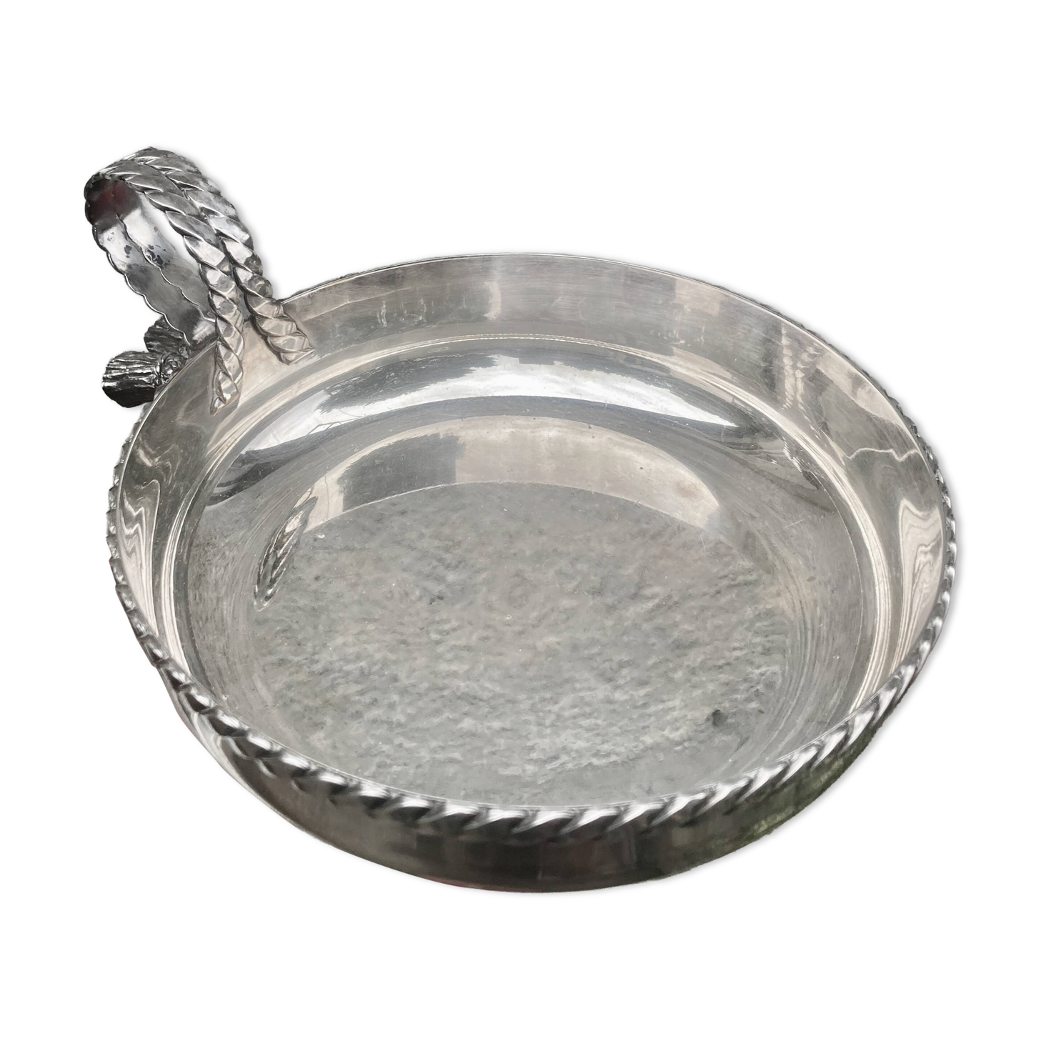 MARIA PERGAY pompom centrepiece 1970s chic design silver-plated