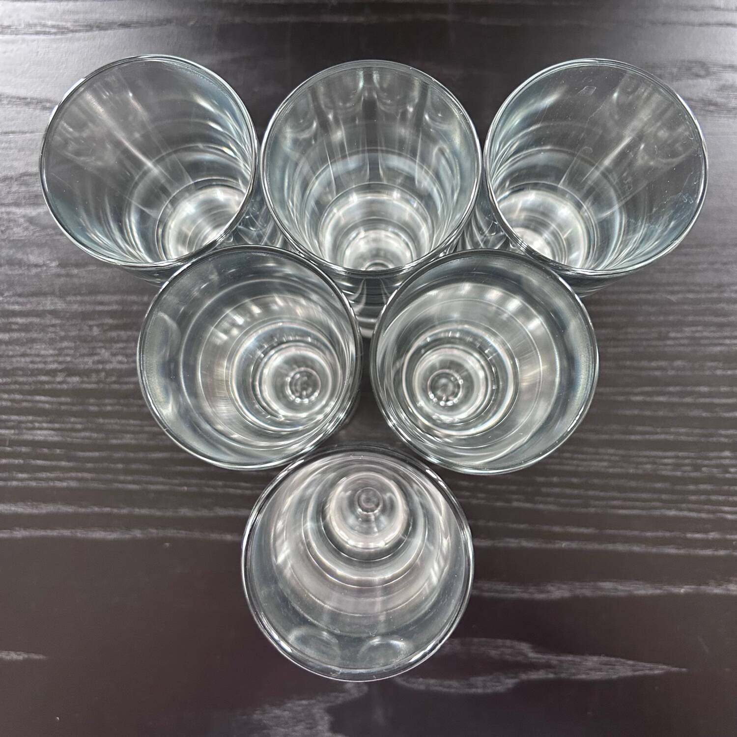 Set of 6 Habitat glasses, 1980