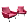 Pair of Gilbert Steiner design armchairs, Galion model, published by Steiner