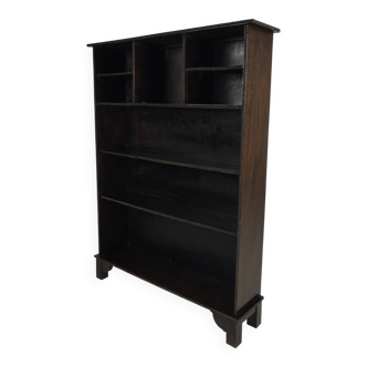 20th century open bookcase with bead motif