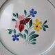 8 flat iron earth plates "Fabiola" Digoin Sarreguemines