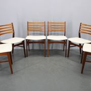 Set of six Danish mid-century teak dining chairs, Denmark, 1960s